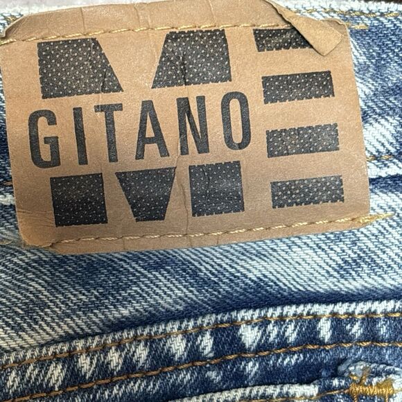 Vintage 90s Gitano Baggy Jeans Mens Acid Wash Hi-Rise Denim 34x32 - Picture 16 of 16